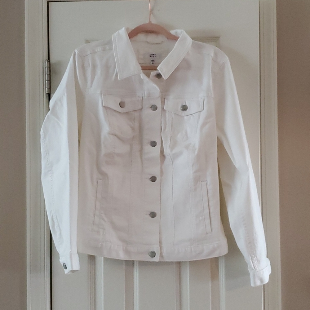 NWT LOFT Plus Denim Jacket